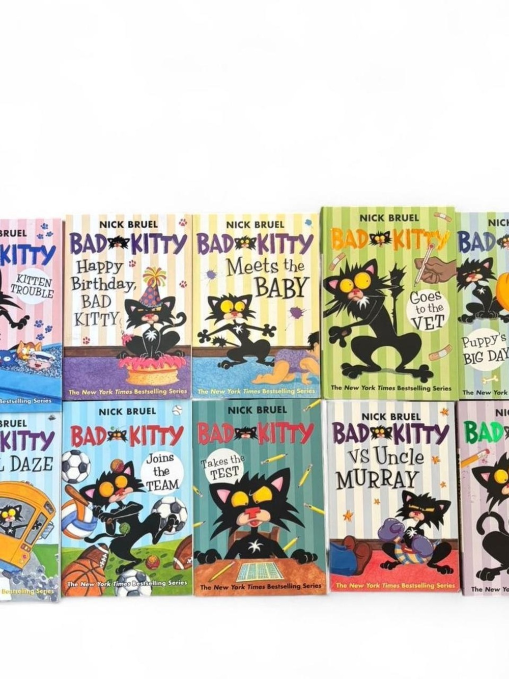 10-Book Bad Kitty Series Bundle by Nick Bruel 🐱📚